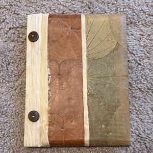 💜 3 for $10 Artisan Leaf Patterned Address Book